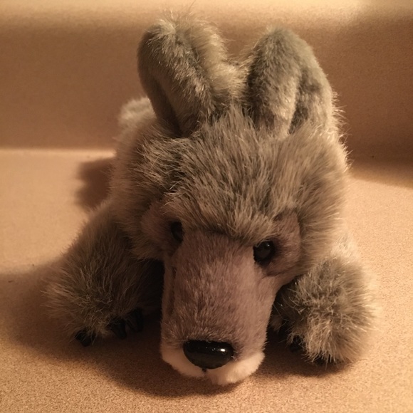 gray wolf plush